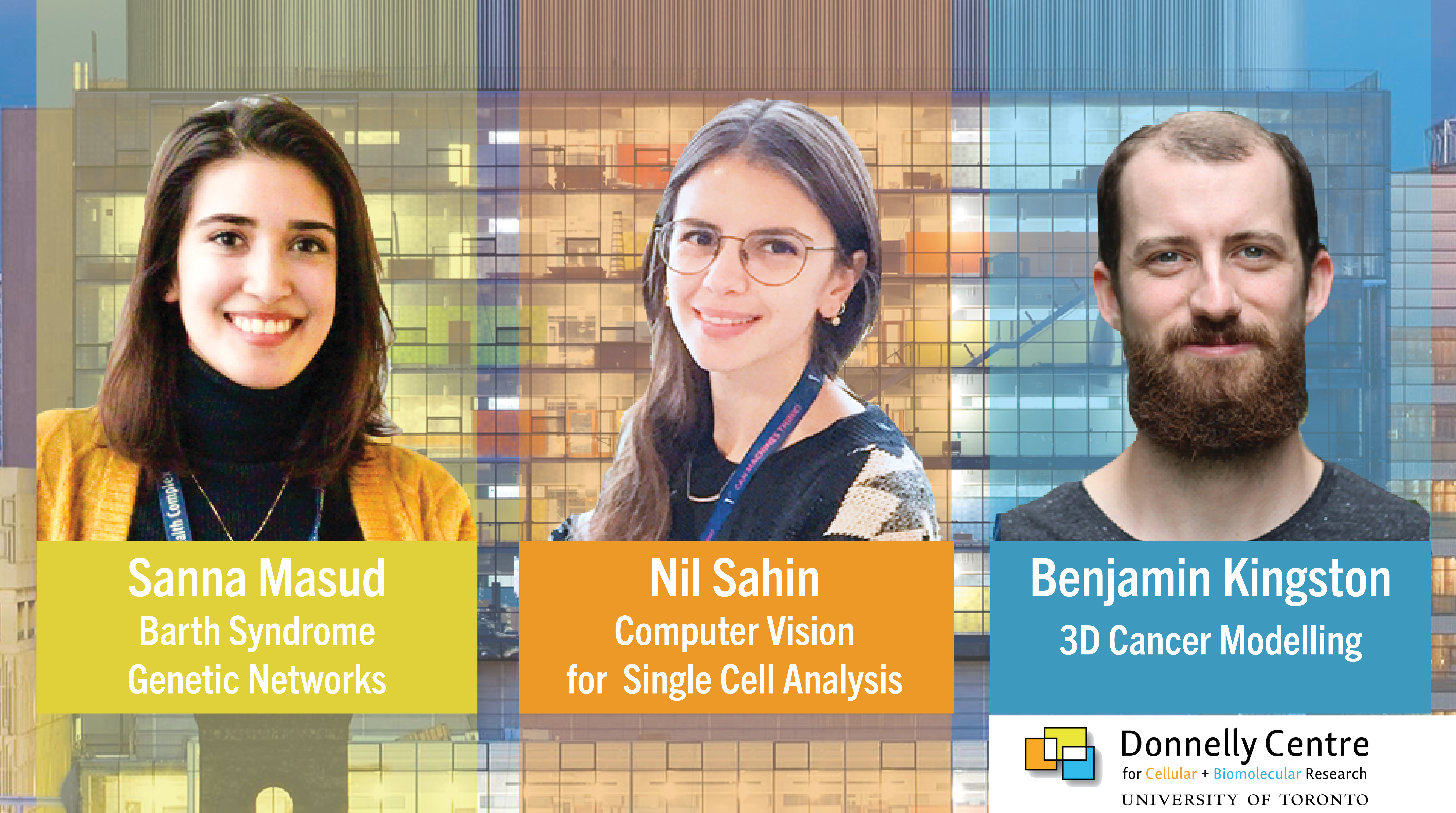 Three student winners of the Dorrington award in 2020