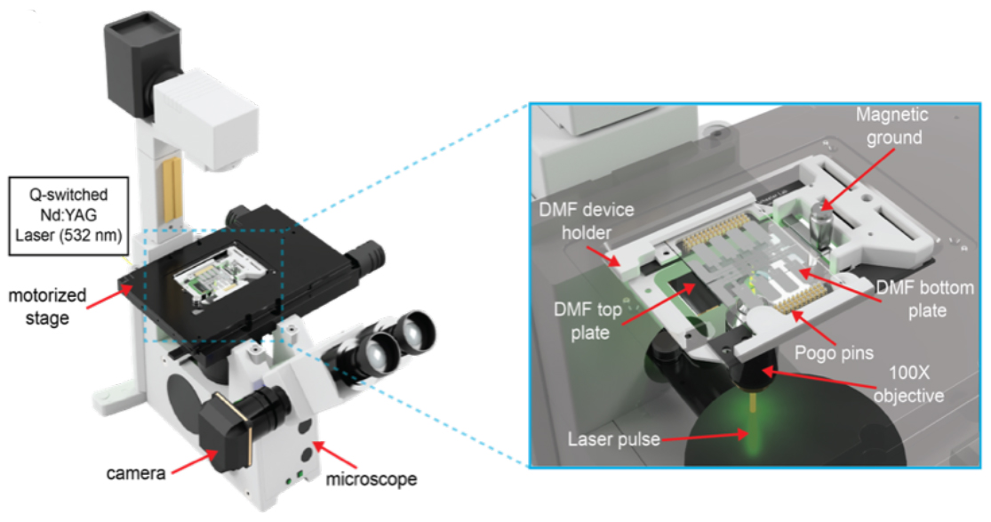 microscope set up for single cell sequencing